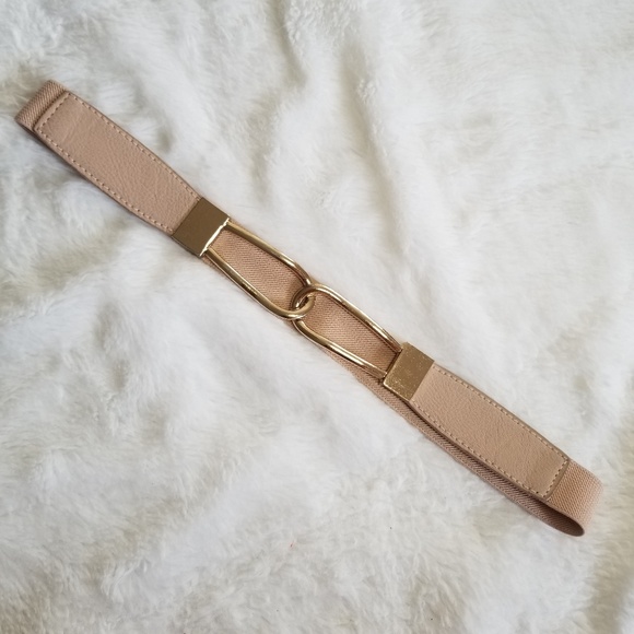 Accessories - Light Pink & Gold Waist Belt